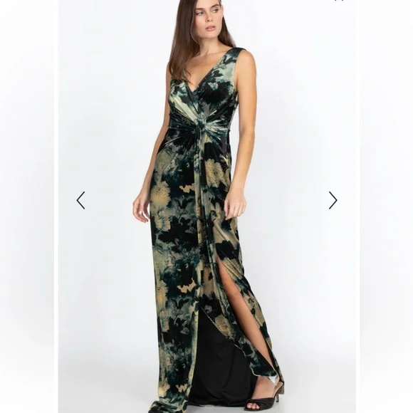 long beaded maxi dress Black Pearl Beaded Maxi Dress L